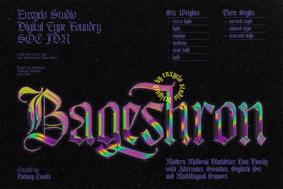 Bageshron: The Blackletter Font for Bold Campaigns