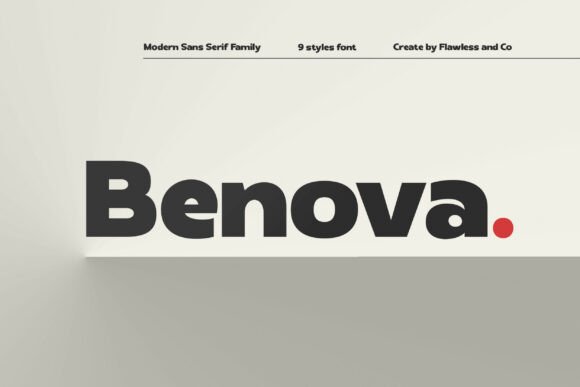 Benova: A Modern Sans Serif Font for Editorial Design