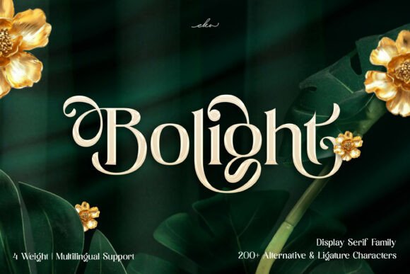 Bolight: A Modern Serif Typeface for Digital Design