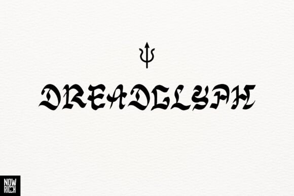 Dreadglyph: A Bold Blackletter Typeface for Modern Web Design
