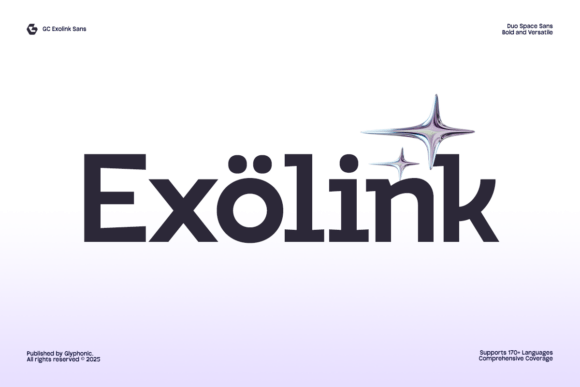 Exolink: A Bold Sans Serif Typeface for Modern Brands