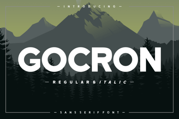 Gocron: A Bold Sans Serif Font for Editorial Design