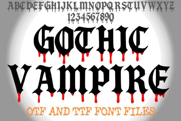Gothic Vampire: A Bold Blackletter Font for Web Design