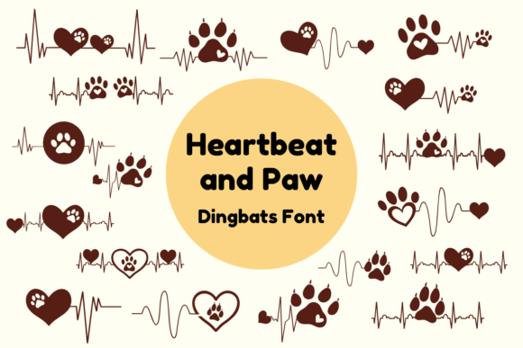 Heartbeat and Paw: A Playful Typeface for Branding