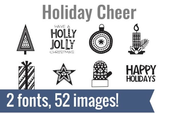 Holiday Cheer Dingbats: A Festive Typeface for Campaigns