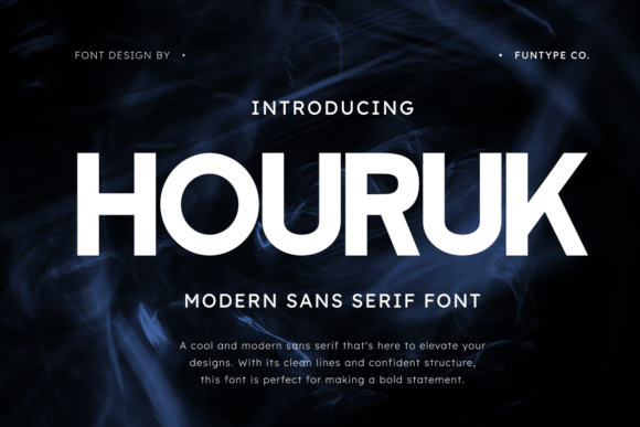 Houruk Font: Bold Simplicity for Makers