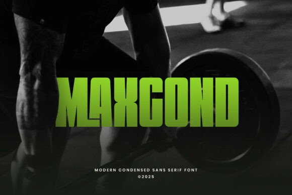 Maxcond: A Bold Sans Serif Font for Strong Branding
