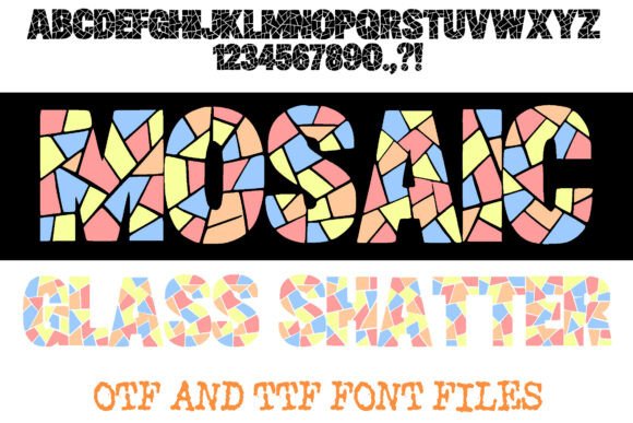 Mosaic Glass Shatter: A Bold Display Typeface Review