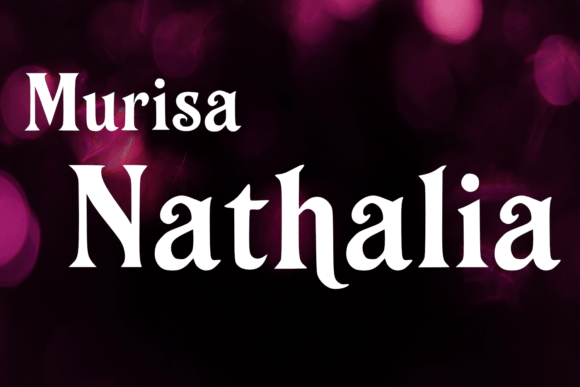 Murisa Nathalia: A Bold Serif Font for Web Design
