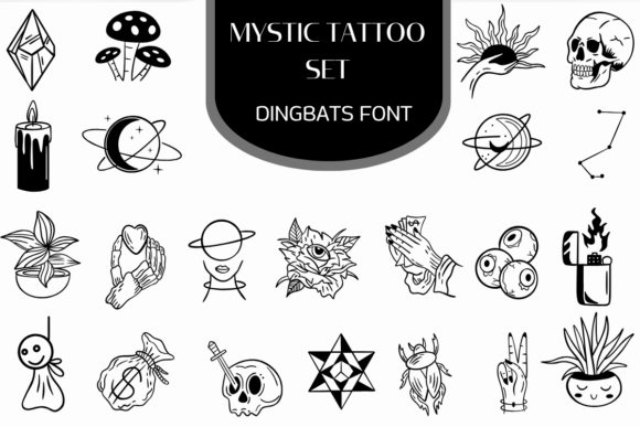 Mystic Tattoo Set: A Designer’s Guide to Witchy Branding