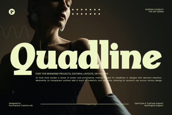 Quadline: A Bold Sans Serif Typeface for Modern Branding