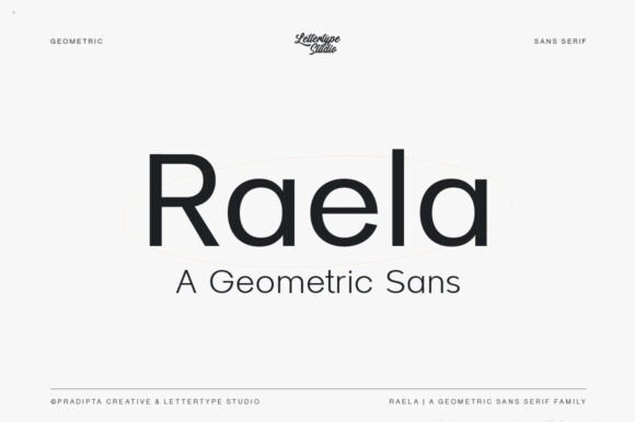 Raela: A Bold Sans Serif Typeface for Modern Web Design