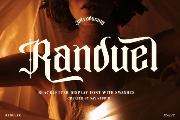 Randuel: A Bold Blackletter Font for Editorial Design