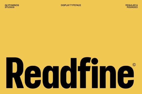 Readfine: A Modern Sans Serif Typeface for Editorial Impact