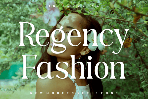 Regency Fashion Font for Modern Web Design