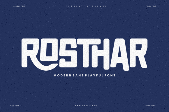 Rosthar Typeface: A Bold Serif for Branding