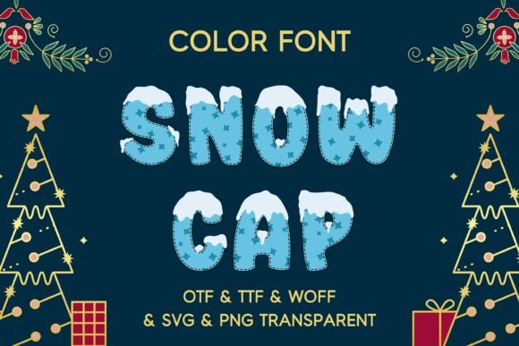 Snow Cap Font: Festive Charm for Handmade Creations