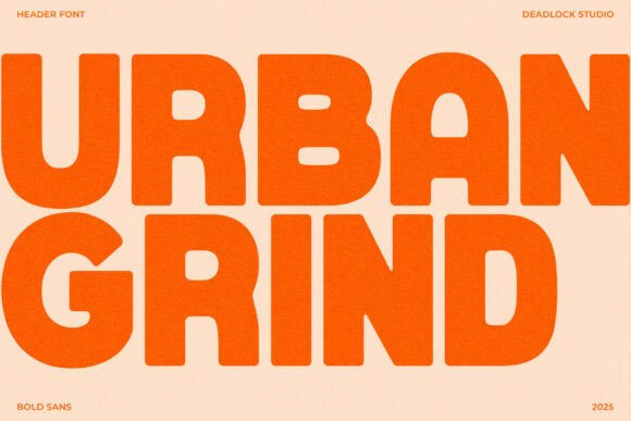 Urban Grind: A Bold Sans Serif Font for Modern Web Design