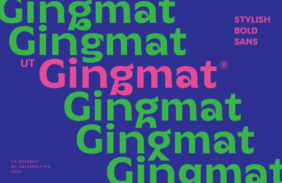 Ut Gingmat: A Modern Sans Serif Typeface for Bold Branding