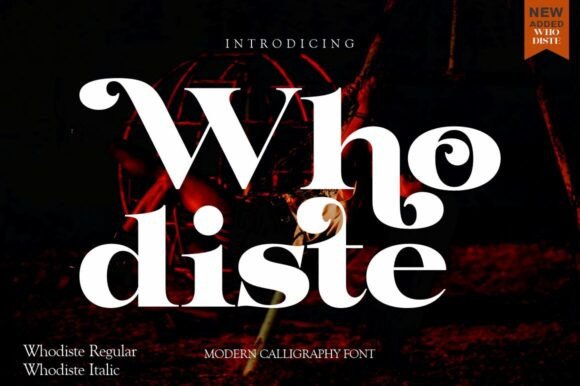 Whodiste: A Serif Font for Editorial Design